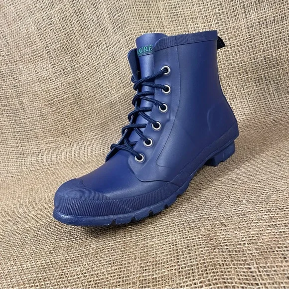 🛑SOLD🛑Ralph Lauren Rain Duck Boots Mikenna  Blue Green Waterproof Size 11 M - Picture 2 of 10